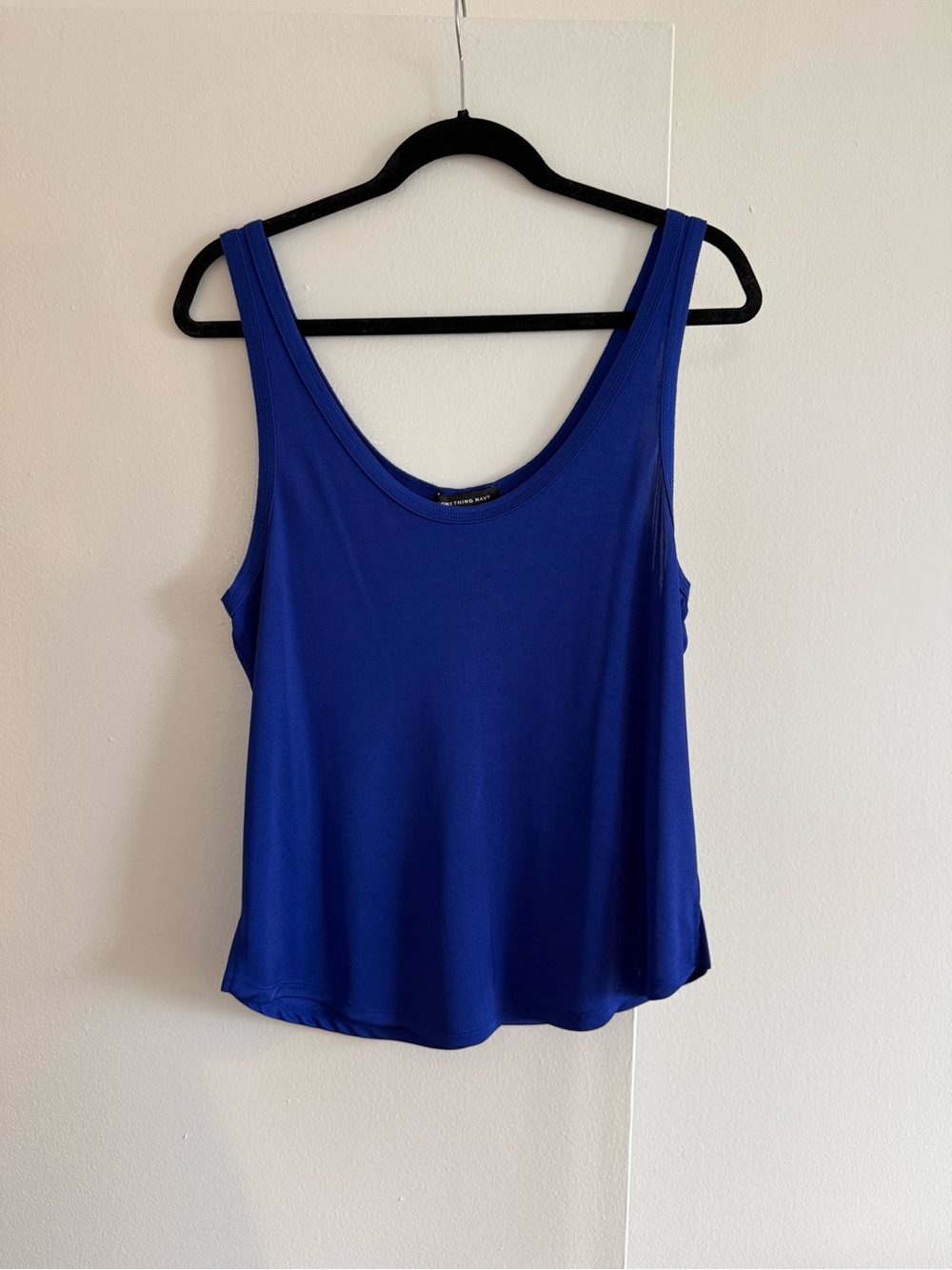 Something Navy - Blue, Tank Top; Size Medium